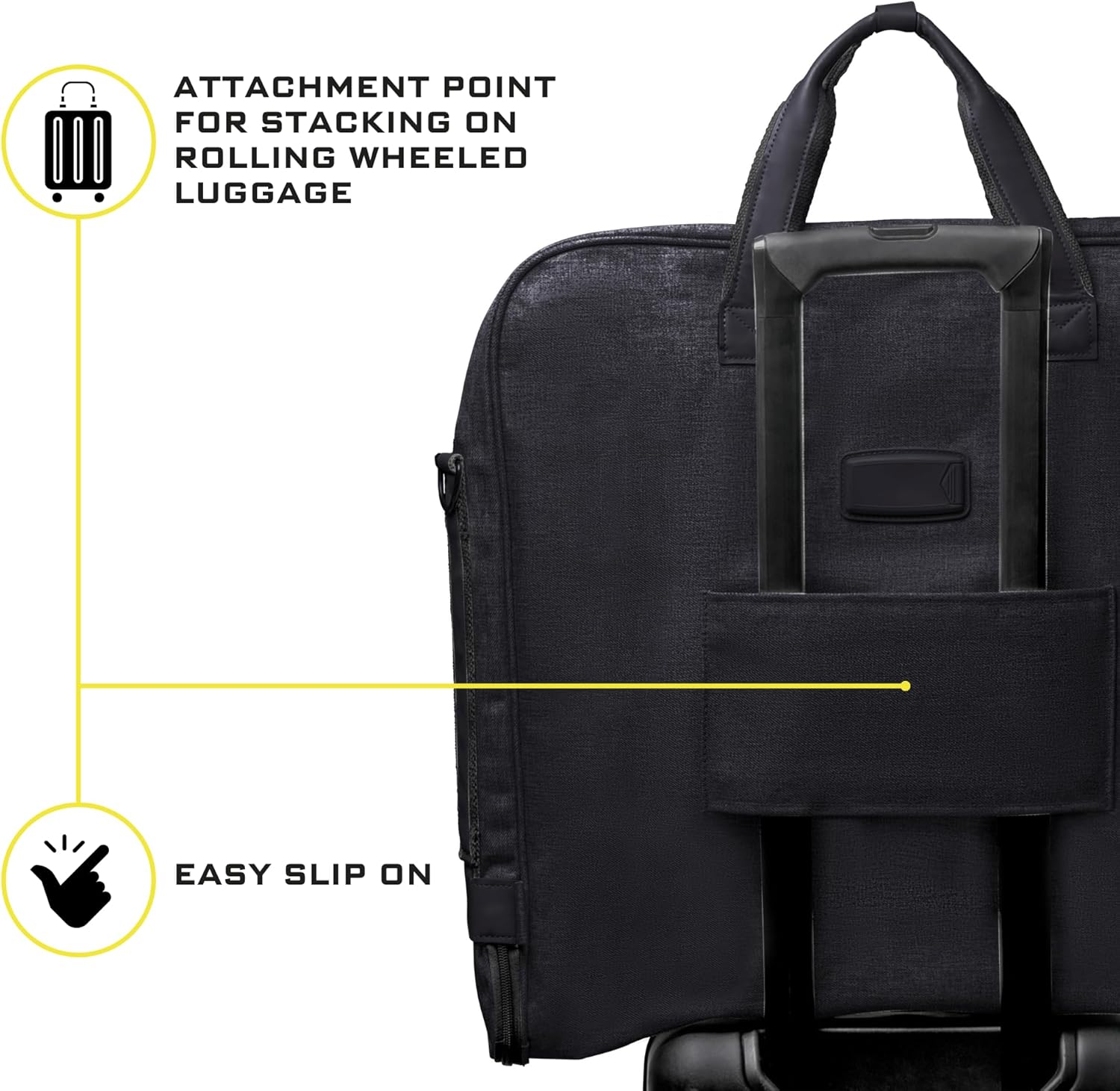 Premium Suit Carry On Garment Bag for Travel & Business Trips With Shoulder Strap - Image 7